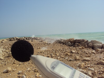 اندازه گیری صدای محیطی در ساحل